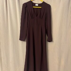 Aritzia Wilfred Burgundy Dress, Size 0
